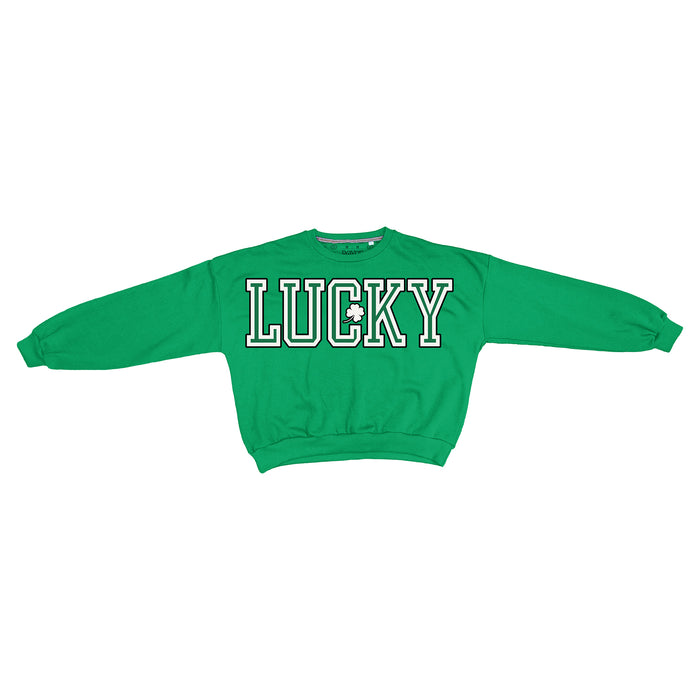 Lucky Oversized Print Janise Fleece