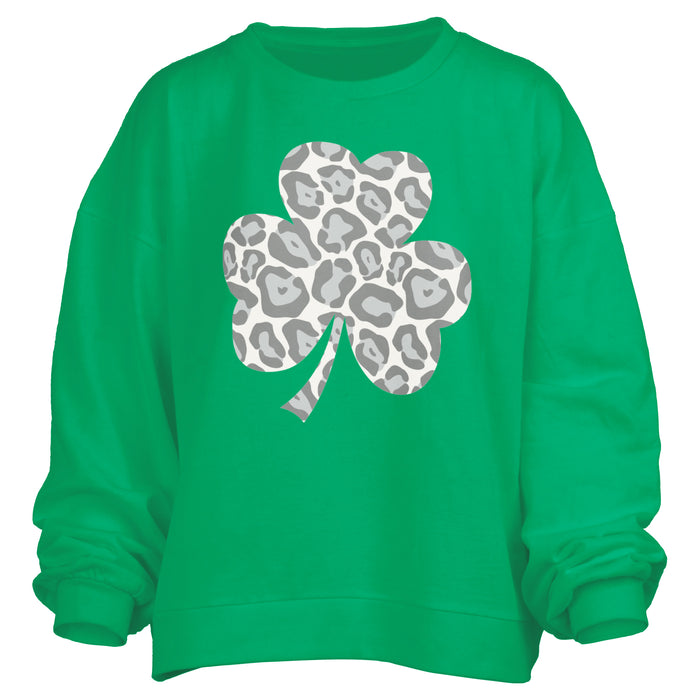 Leopard Shamrock Janise Fleece