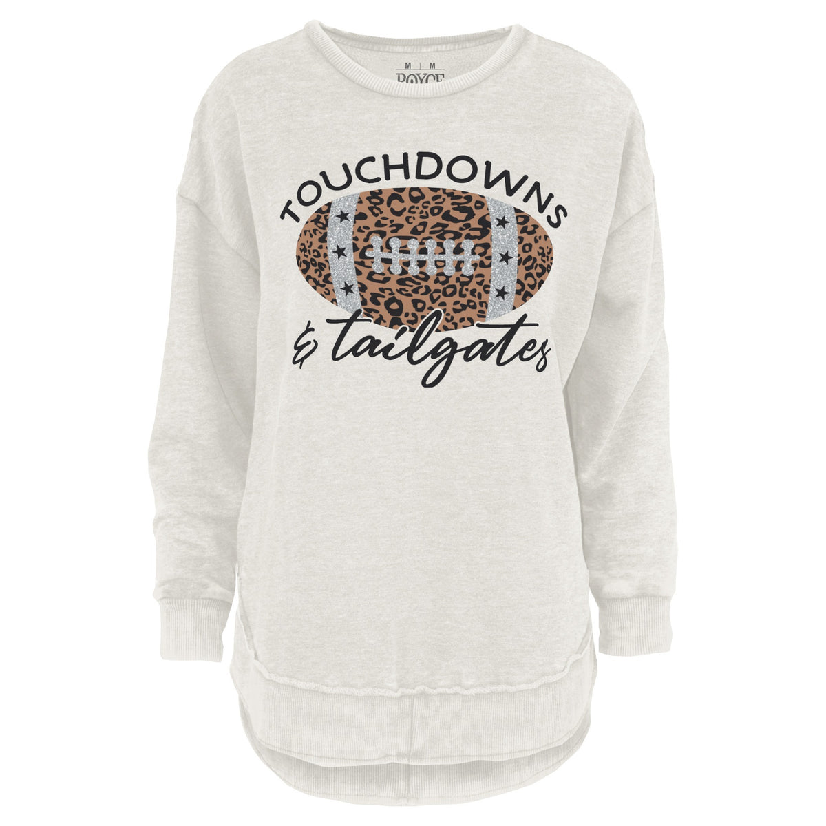 Tailgates and Touchdowns Melange Poncho Fleece