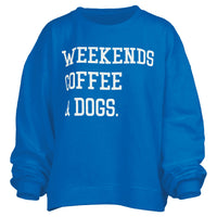 Weekends Coffee Dogs Janise Fleece