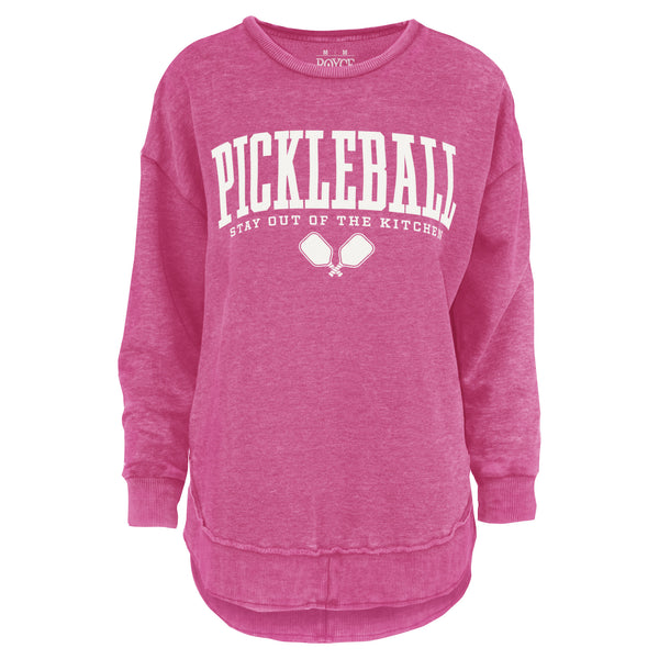 Preppy Pickleball Melange Poncho Fleece