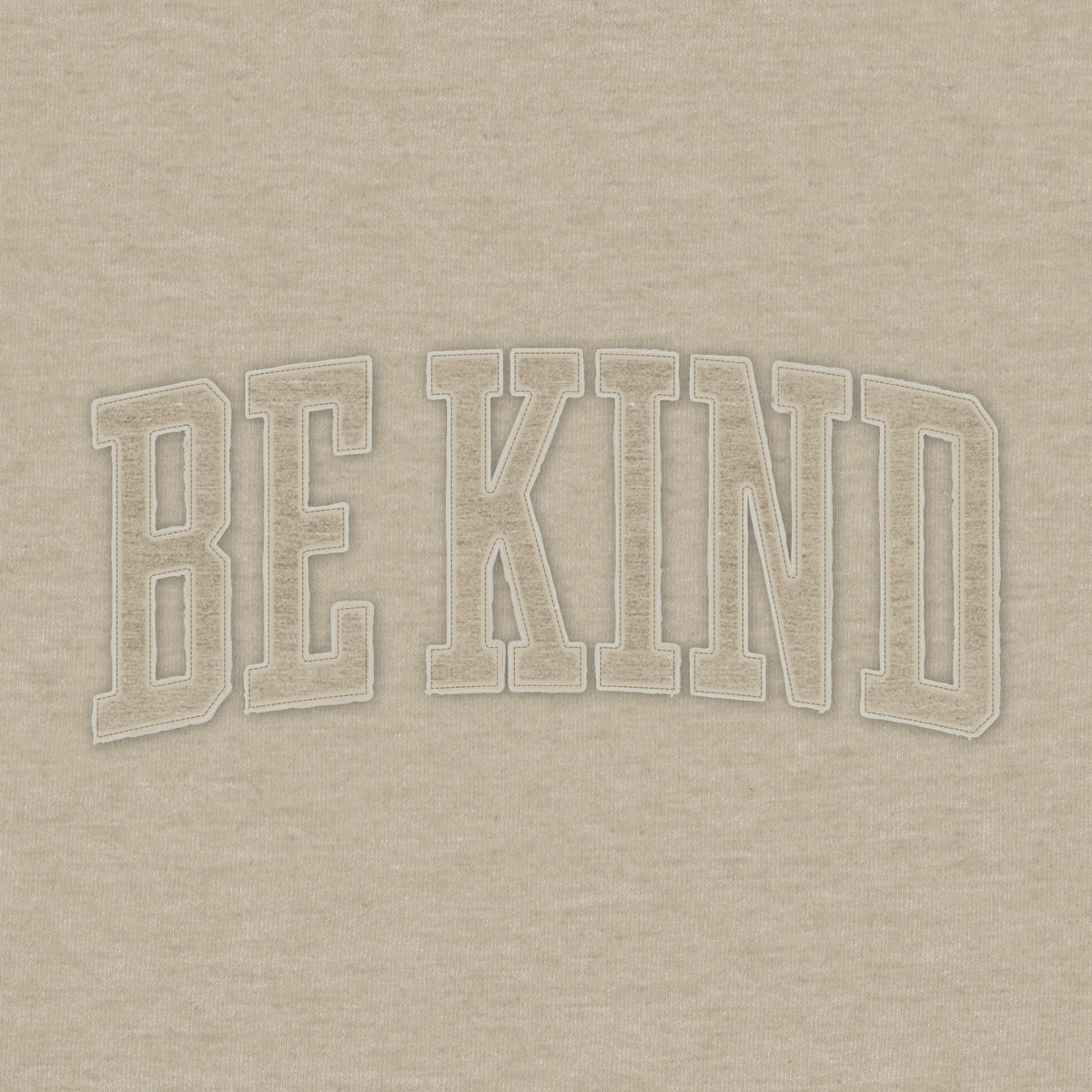 Be Kind Appliqued V Neck Pocketed Melange Fleece