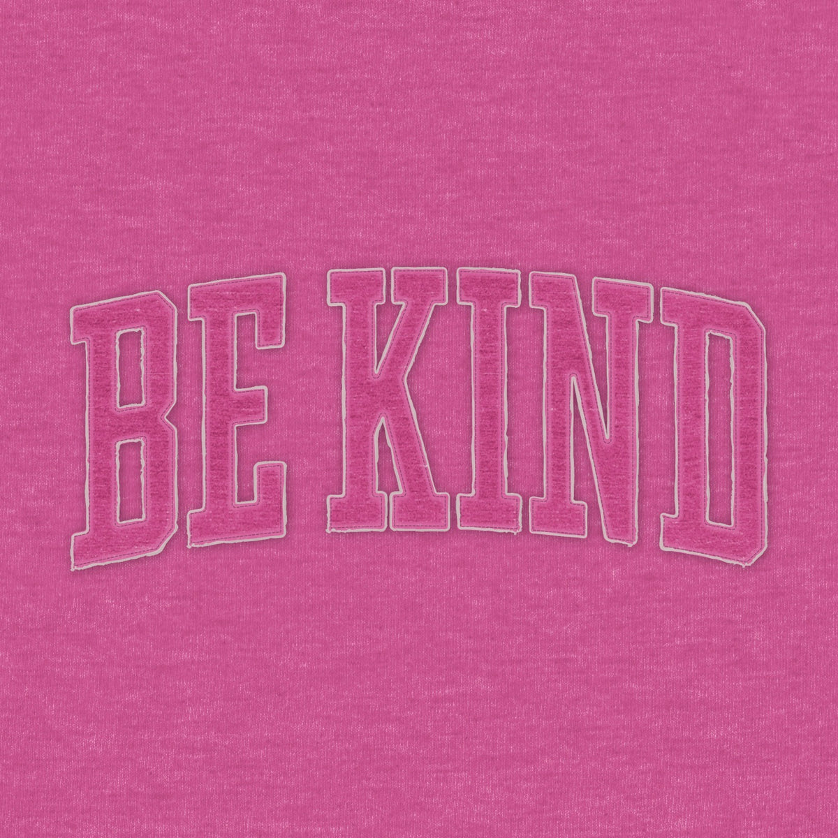 Be Kind Appliqued V Neck Pocketed Melange Fleece