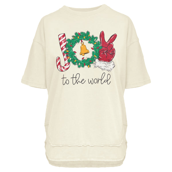 Joy Wreath Poncho Tee