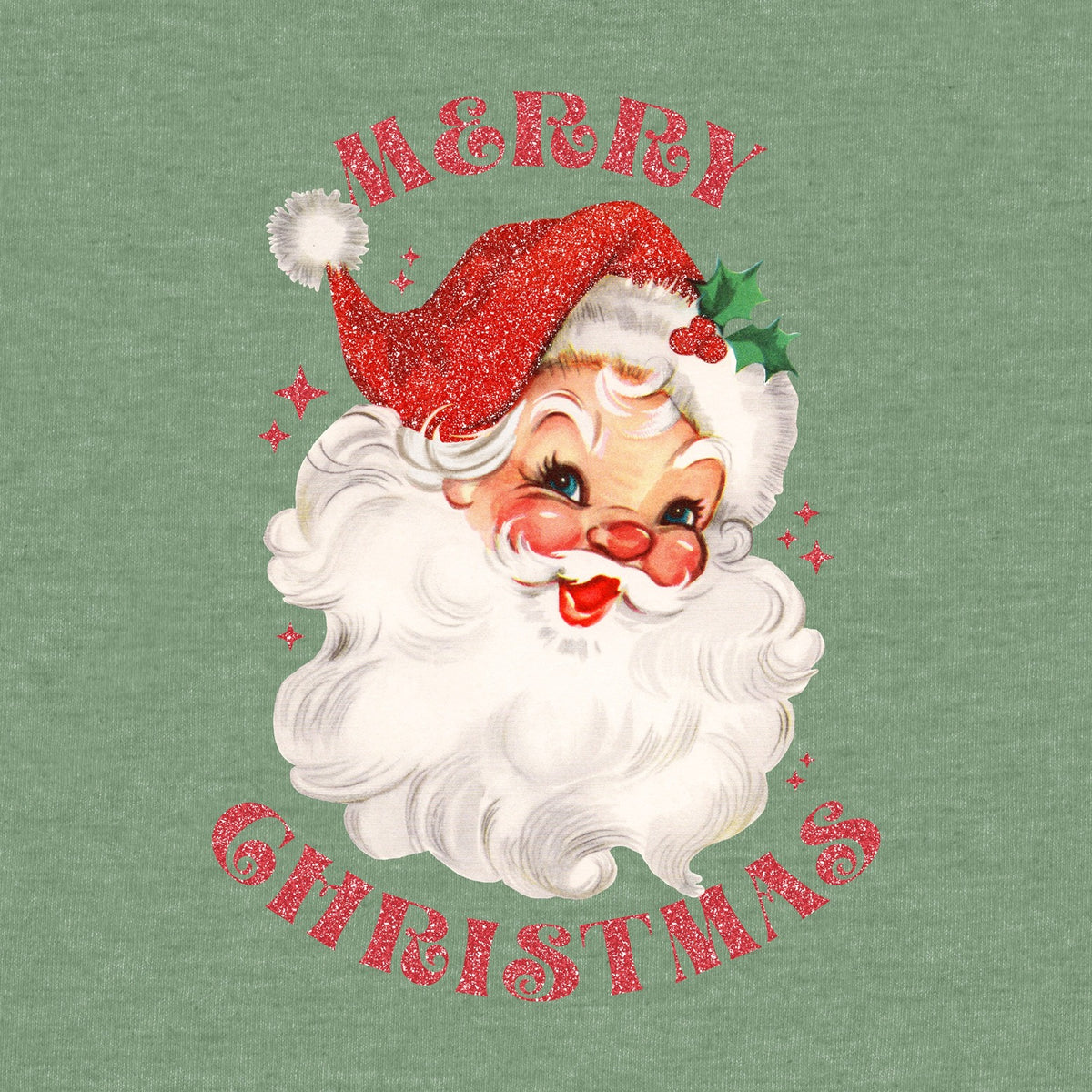 Glitter Santa Norman Tee