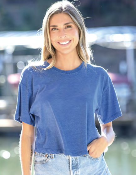 Waist Length Vintage Washed Tee