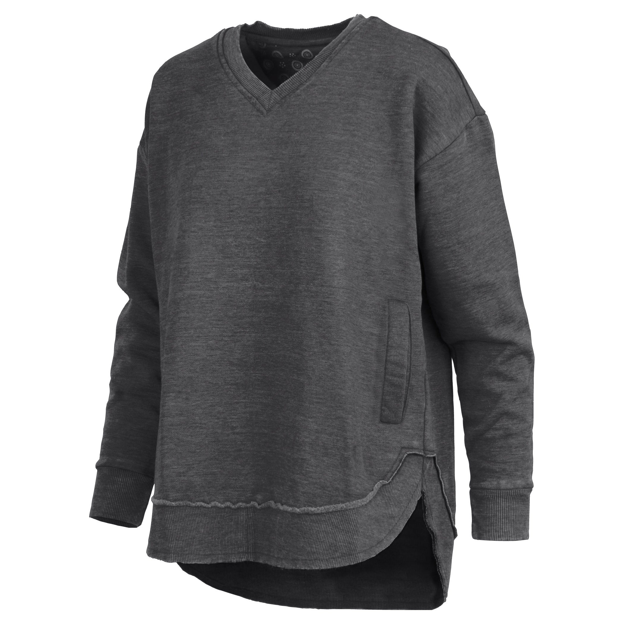 V-Neck Sweatshirt with Pockets | Women's East Hall Poncho Fleece