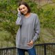 East Hall Melange V-Neck Pocketed Poncho Fleece