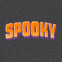 Spooky Drips V Neck Pocketed Melange Fleece