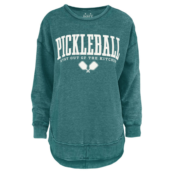 Preppy Pickleball Melange Poncho Fleece