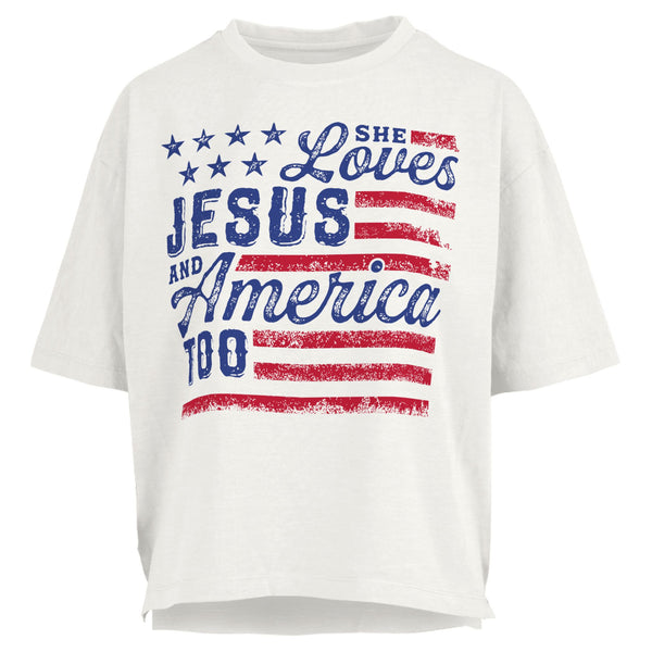 Loves Jesus Motley Crew Slub Tee