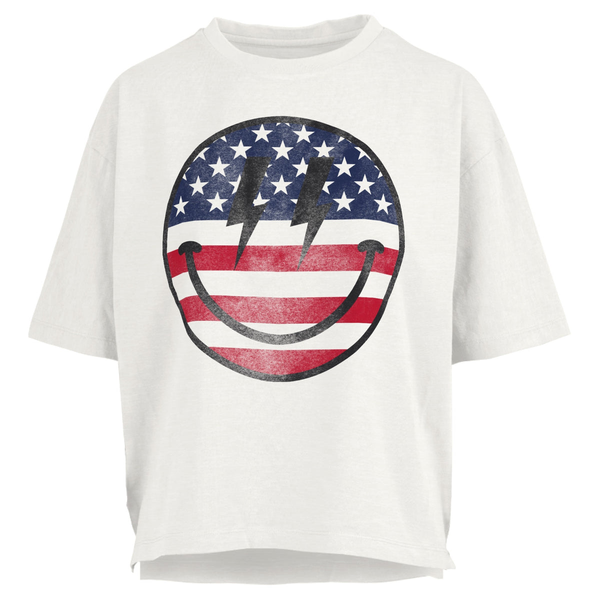 Smiley Flag Motley Slub Tee