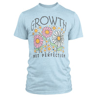 Growth Not Perfection Vintage Washed Unisex Tee