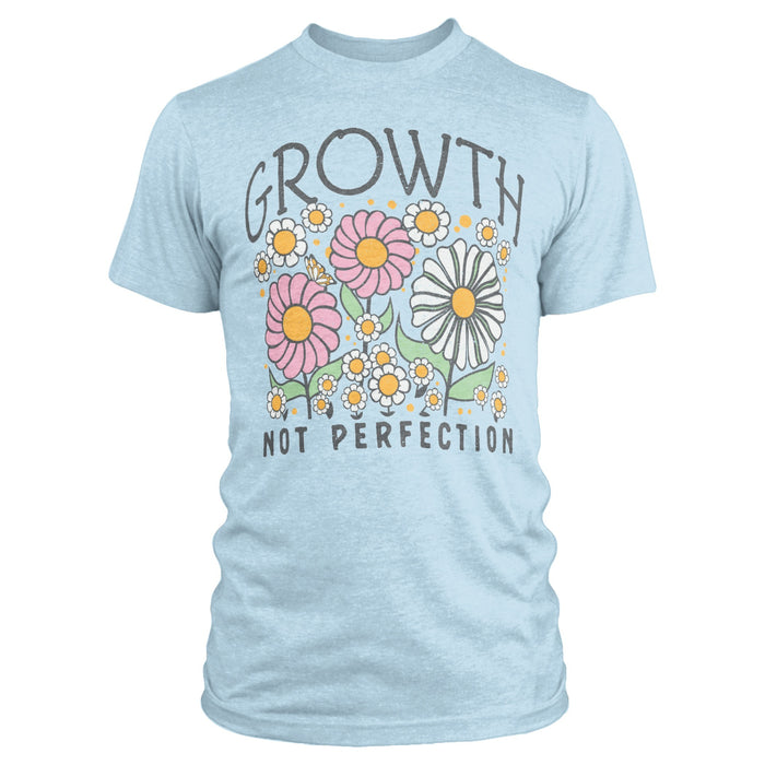 Growth Not Perfection Vintage Washed Unisex Tee