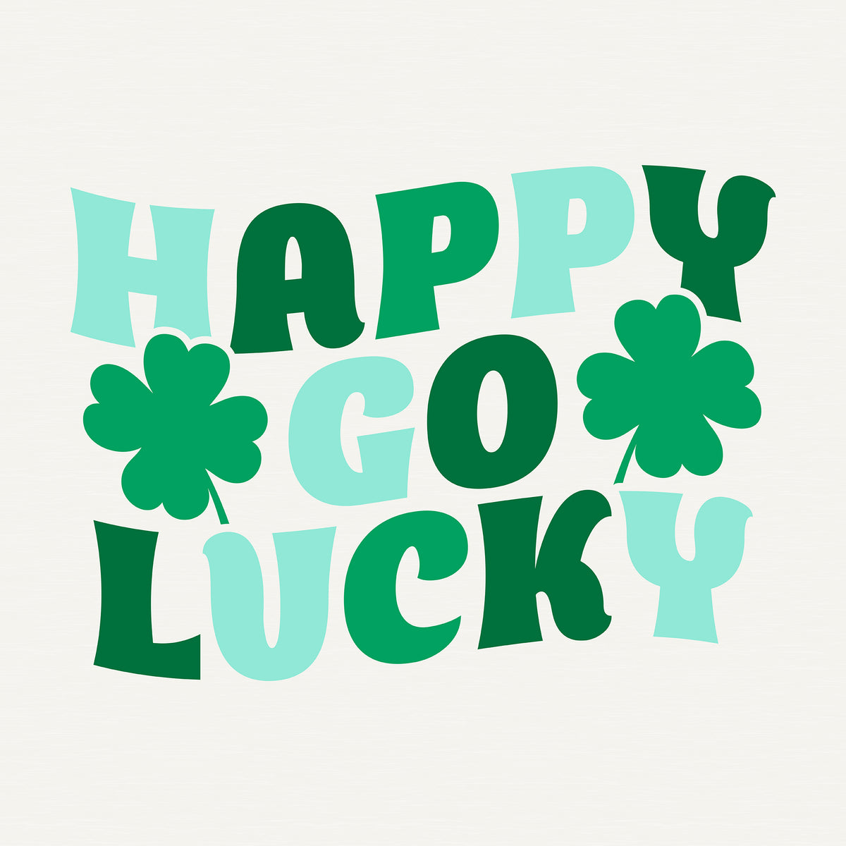 Happy Go Lucky Motley Slub Tee