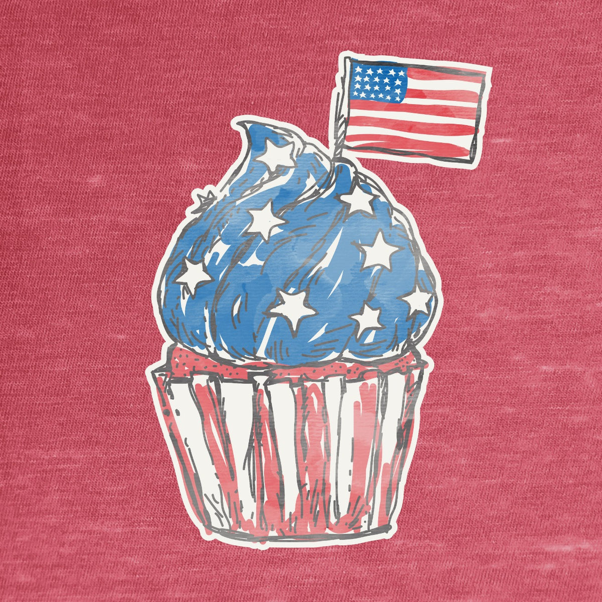 Cupcake Americana Boyfriend Tee