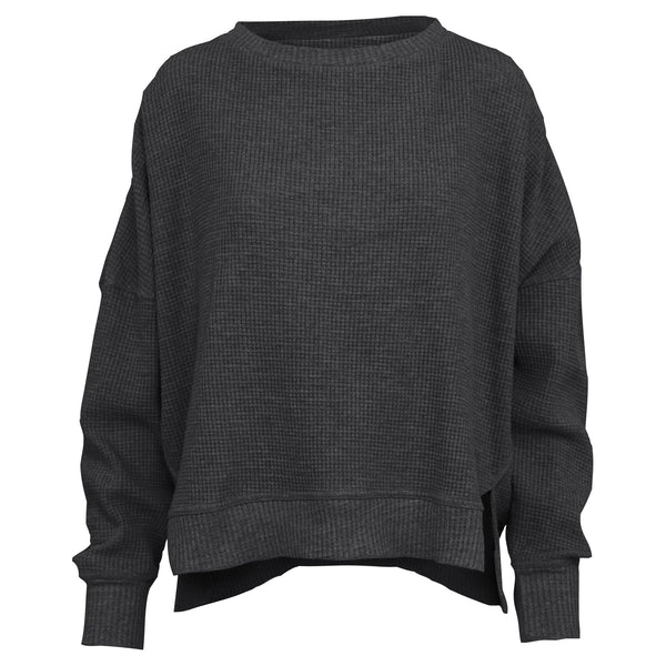 Lounge Long Sleeve Waffle Knit Top