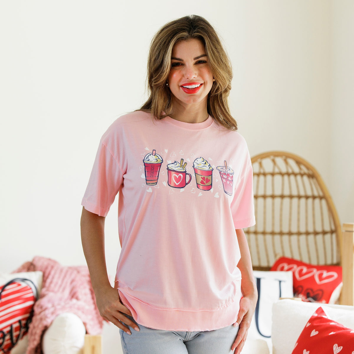 Valentine Coffee Poncho Tee