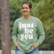 Just Be You Melange Poncho Fleece