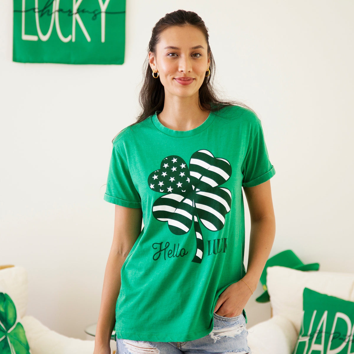 Hello Lucky Vintage Washed Boyfriend Tee