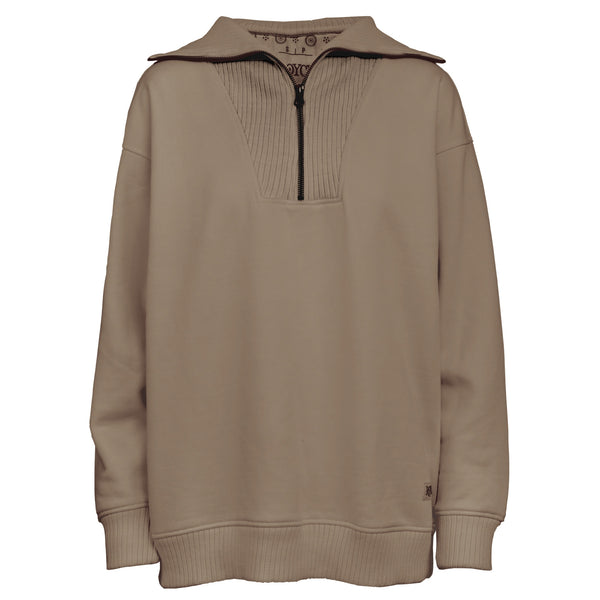 Thelma Melange Quarter Zip Fleece