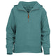 Ava Melange Hooded Quarter Zip Fleece