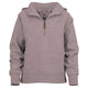 Ava Melange Hooded Quarter Zip Fleece