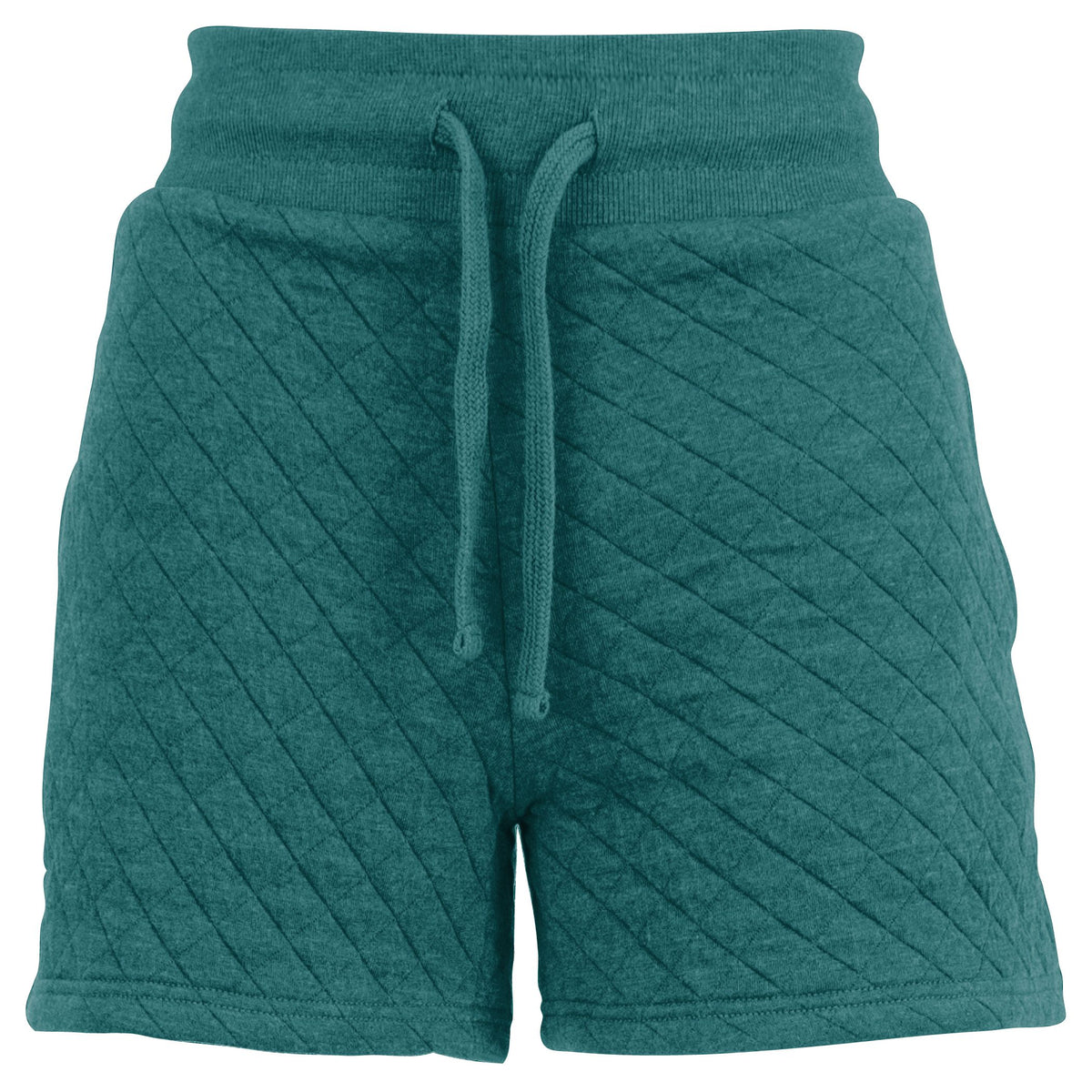 Quilted Comfort Set: Shorts & Hoodie (Emerald)