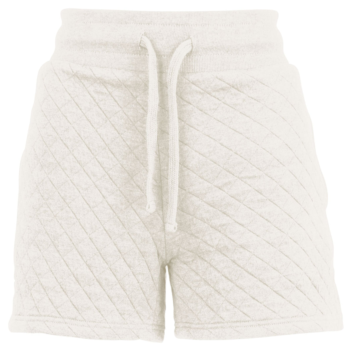 Quilted Comfort Set: Shorts & Hoodie (Ivory)