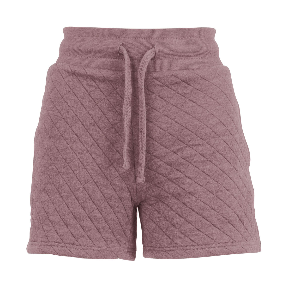 Quilted Comfort Set: Shorts & Hoodie (Mauve)