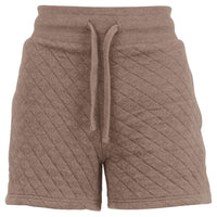 Quilted Comfort Set: Shorts & Hoodie (Toasted Almond)