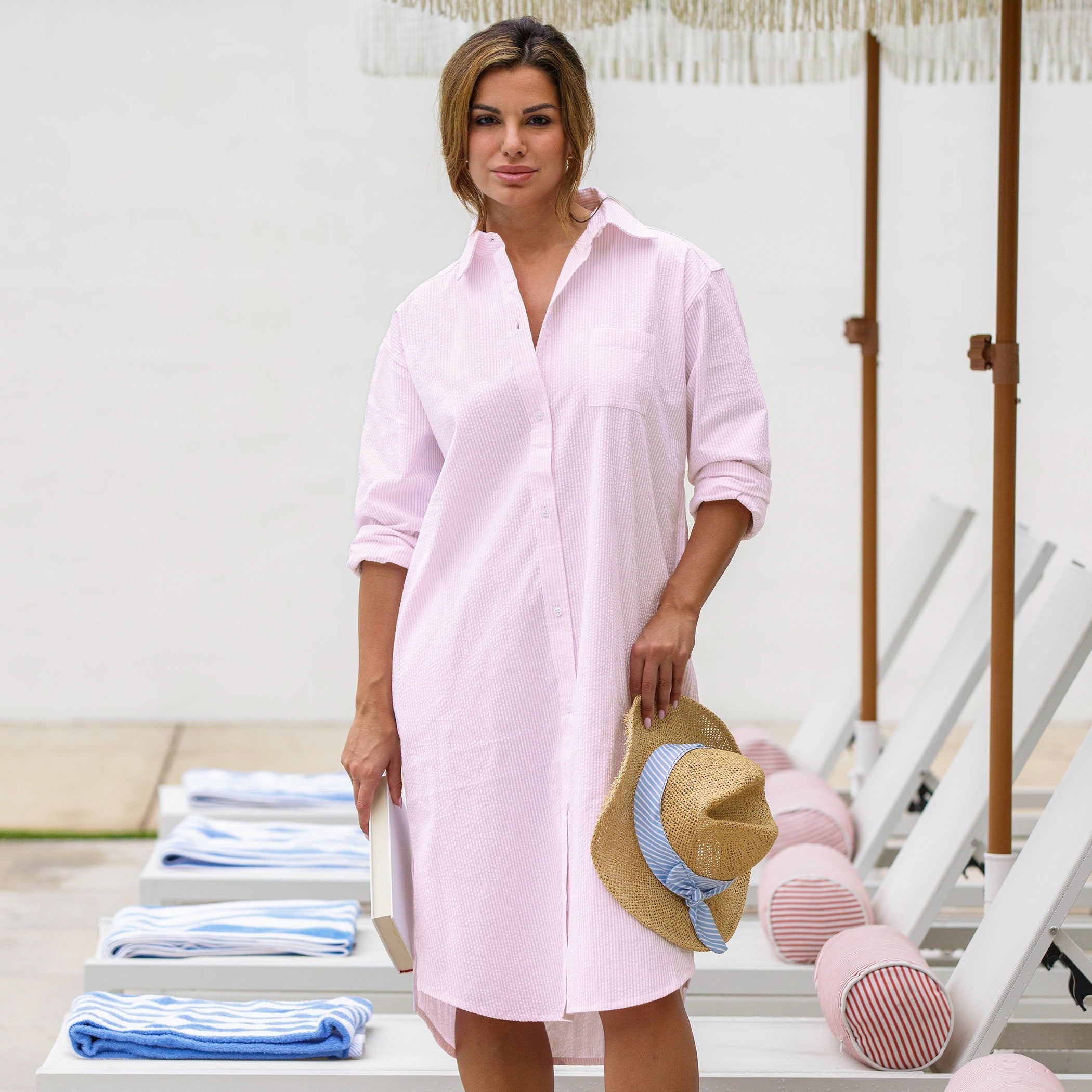 Green Seersucker Shirt Dress Women's Blue Pinstripe Seersucker Shirt Dress Green Seersucker Shirt Dress Women's Blue Pinstripe Seersucker Shirt Dress