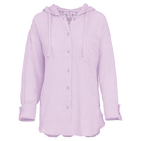 Villa Long Sleeve Hooded Gauze Top