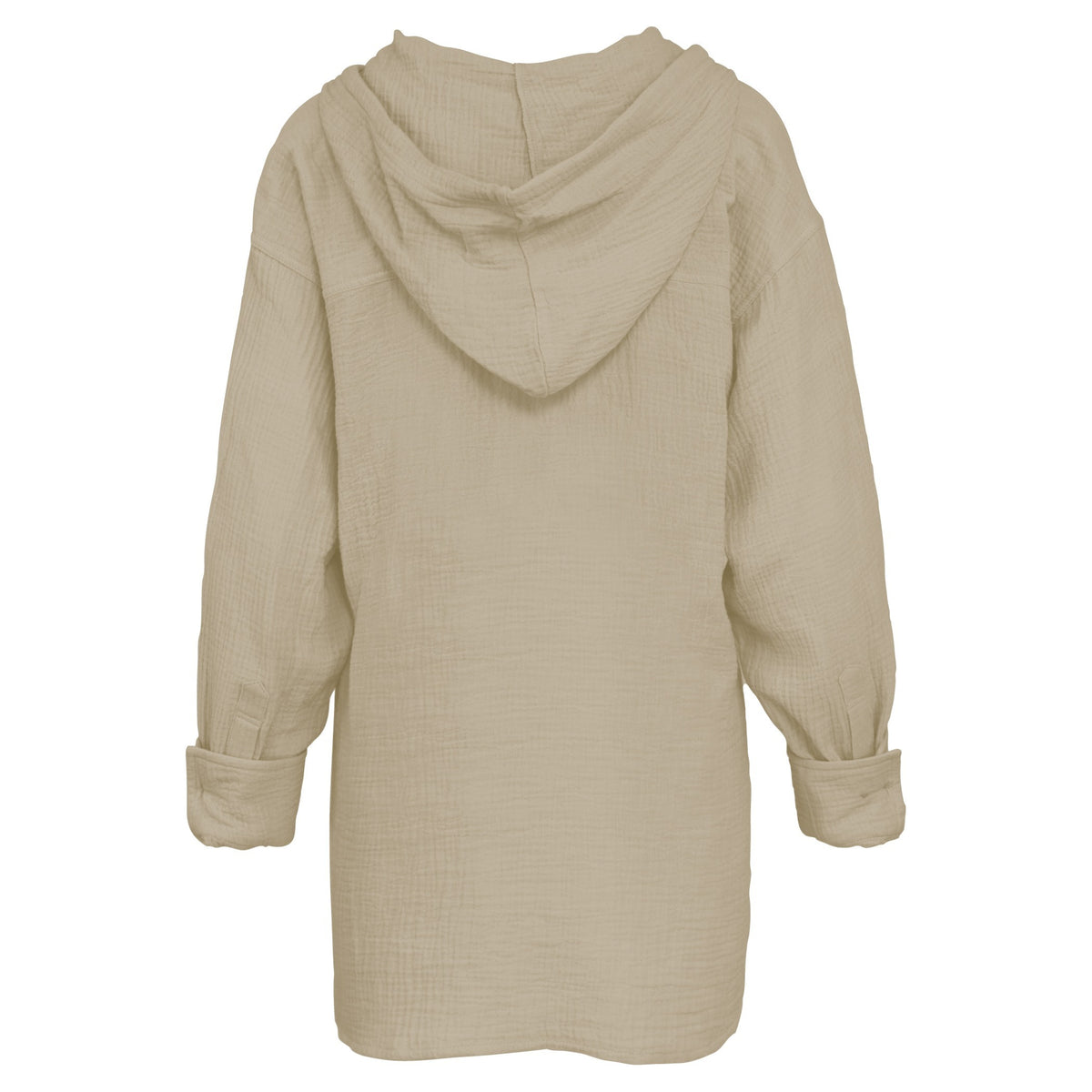 Villa Long Sleeve Hooded Gauze Top