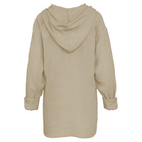 Villa Long Sleeve Hooded Gauze Top