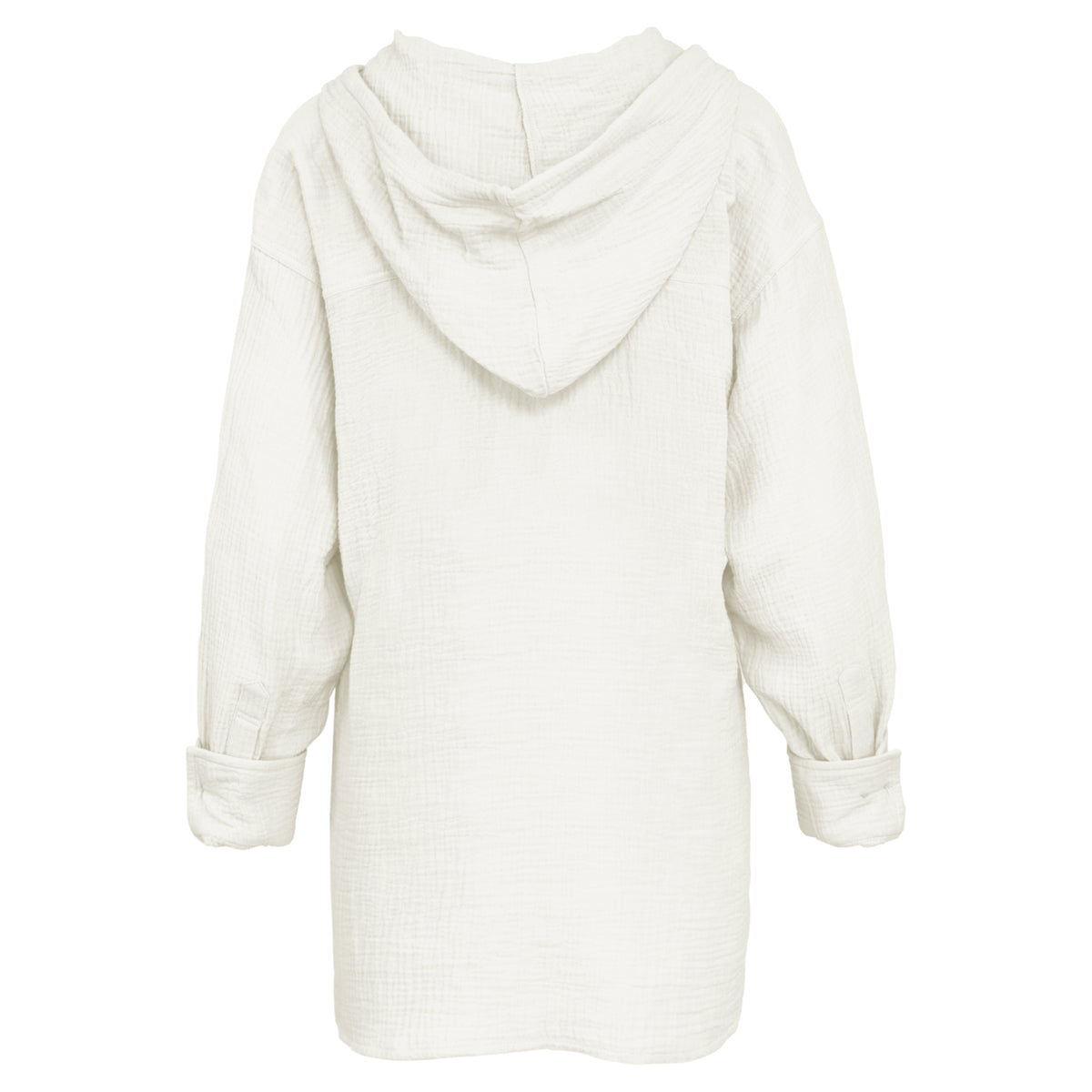 Villa Long Sleeve Hooded Gauze Top