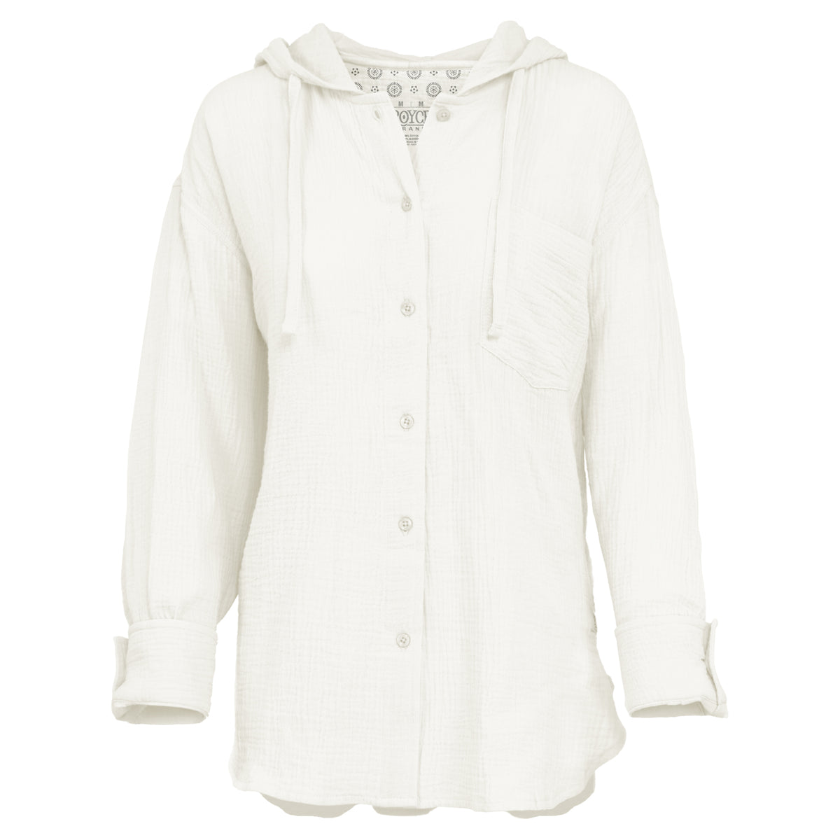 Villa Long Sleeve Hooded Gauze Top