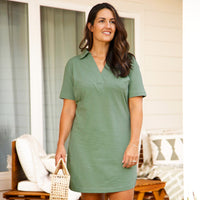 Getty 100% cotton Textured Slub Dress