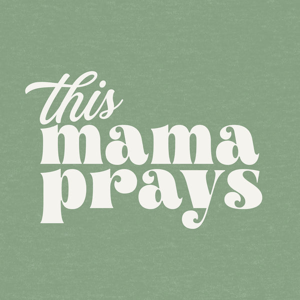 Mama Prays Melange Poncho Fleece