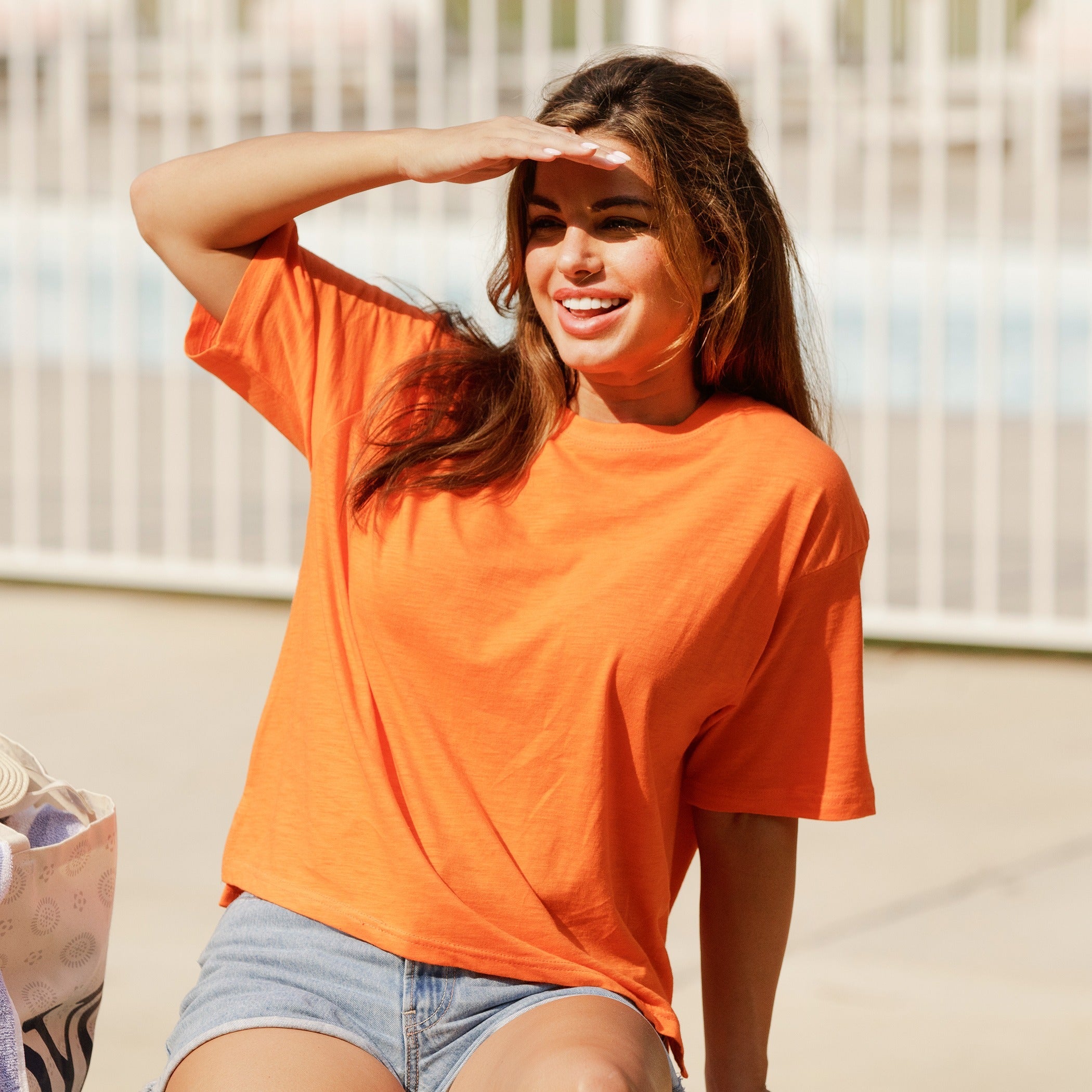 【SUNSET】CHASHMERE SILK RAGLAN T-SHIRTS CHASHMERE SILK RAGLAN T-SHIRTS – SUNSET