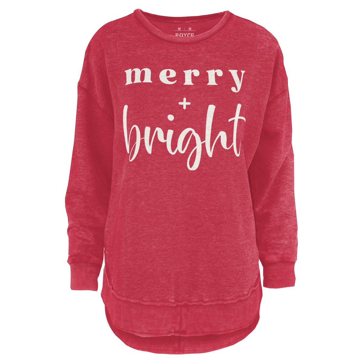 Merry and Bright Melange Poncho Fleece