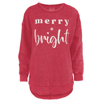 Merry and Bright Melange Poncho Fleece