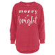 Merry and Bright Melange Poncho Fleece