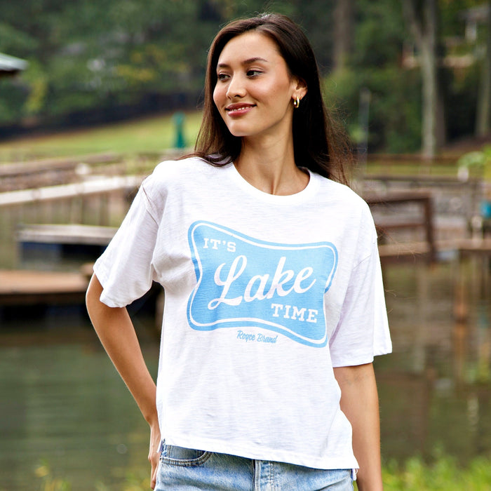 It's Lake Time Motely Slub Waist Length Tee