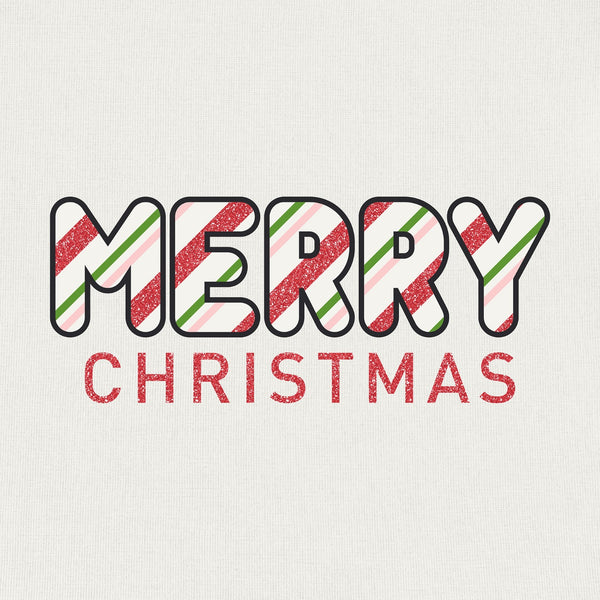 Peppermint Stick Long Sleeve 100% Cotton Tee