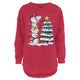 Stacked Snowmen Melange Poncho Fleece