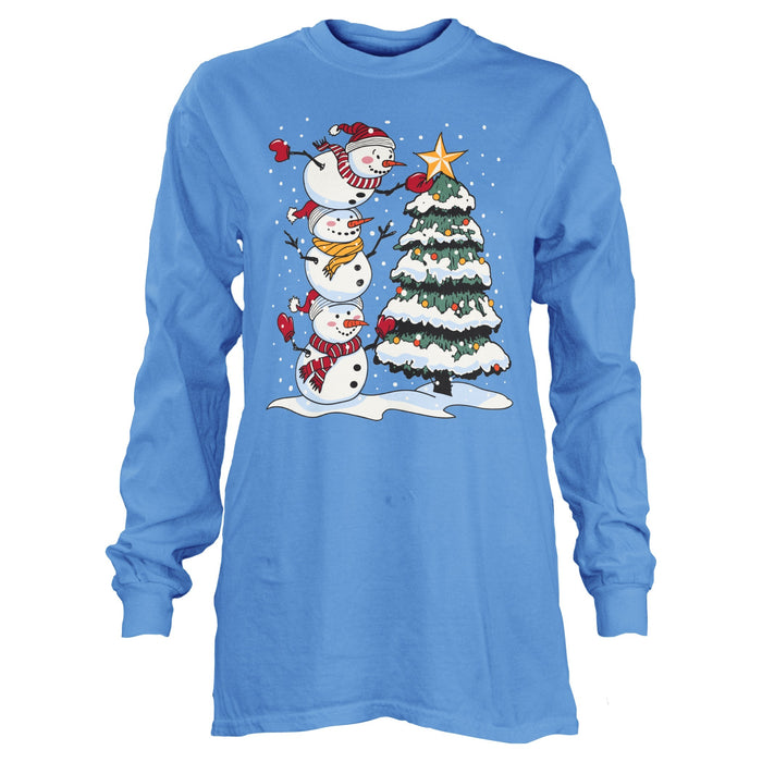 Stacked Snowmen 100% cotton Unisex Tee