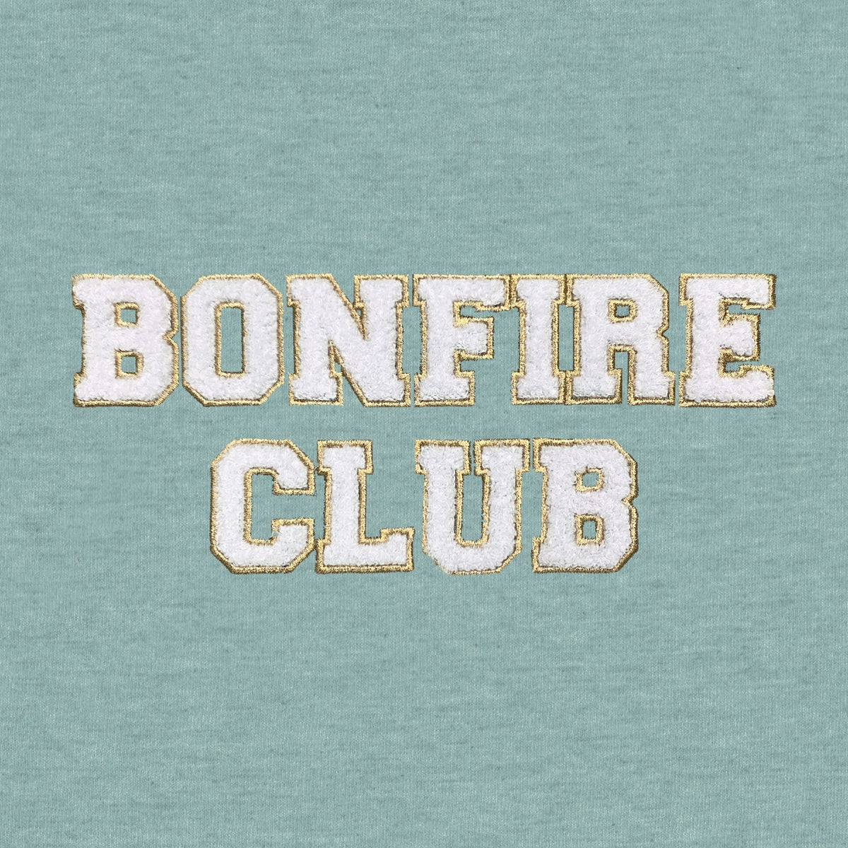Bonfire Club Chenille Applique Melange Poncho Fleece