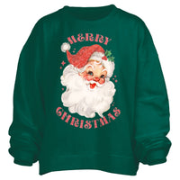 Glitter Santa Janise Fleece