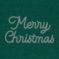 Glimmer Merry Christmas Melange Poncho Fleece